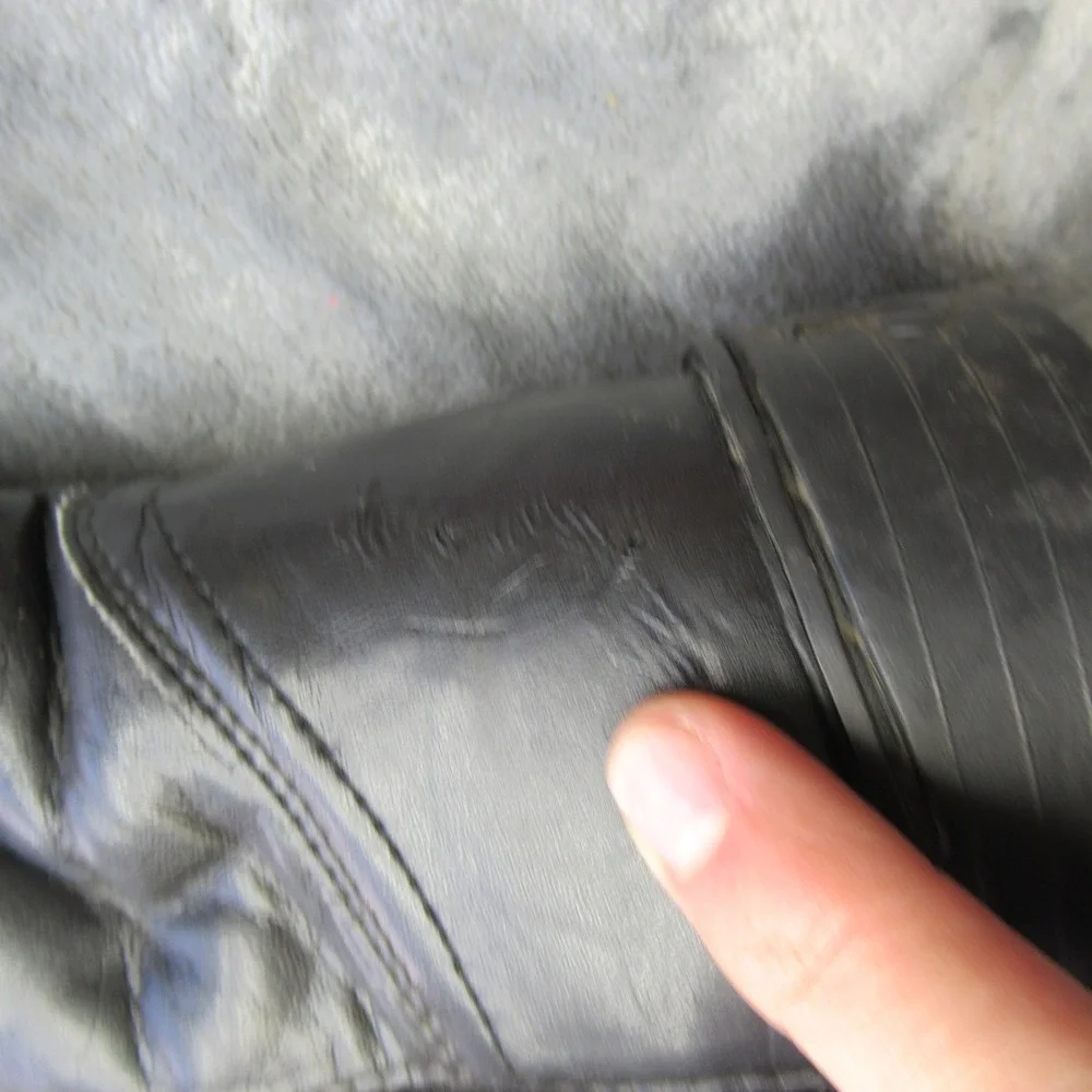 Justin Basics Mens Boots 7.5 D Black Leather‎ Cowboy Western Temple Roper